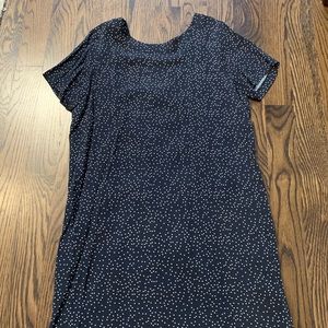 Madewell Zip Back Dress in Polka Dot Scatter